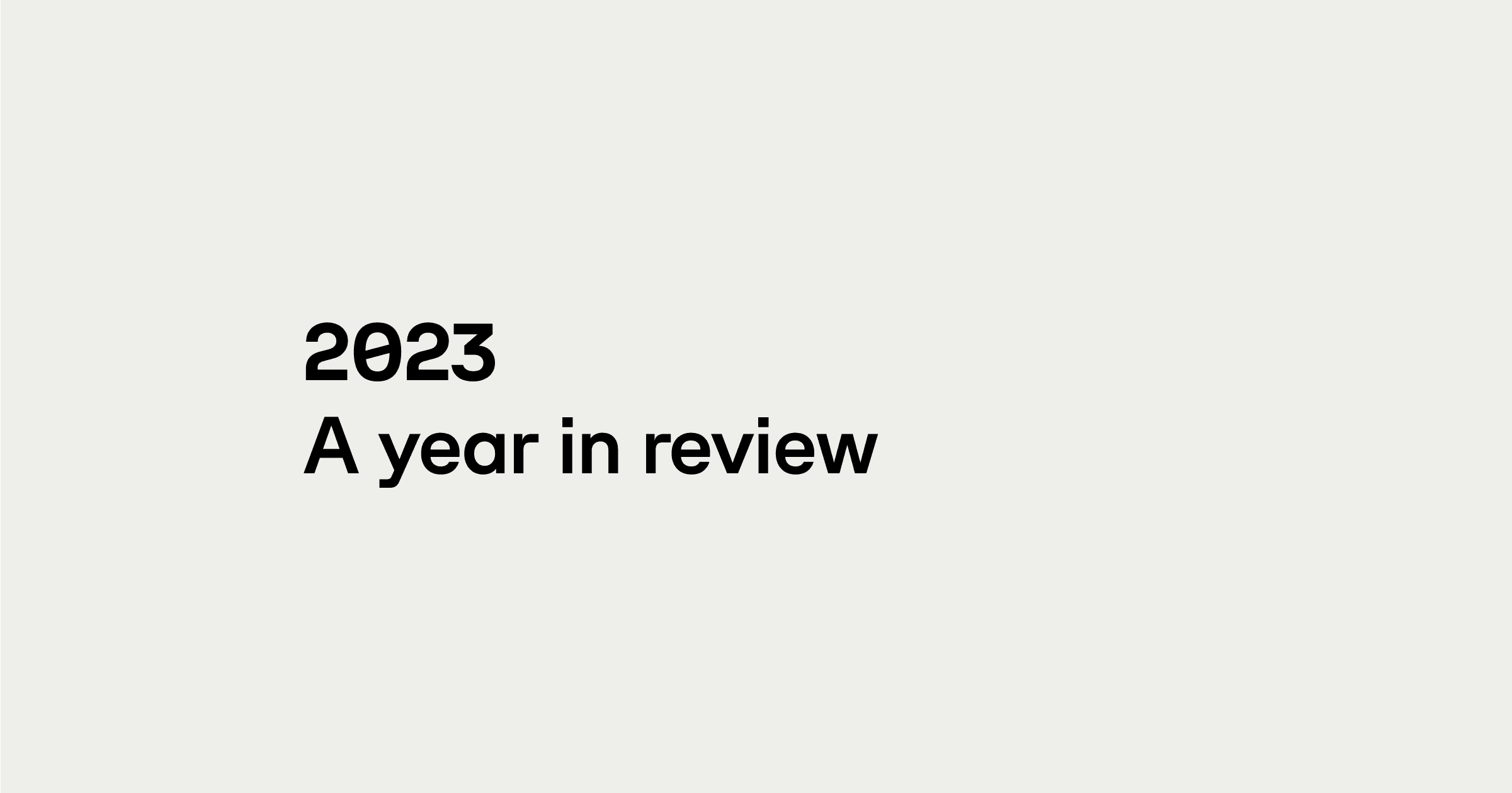 2023 year in review